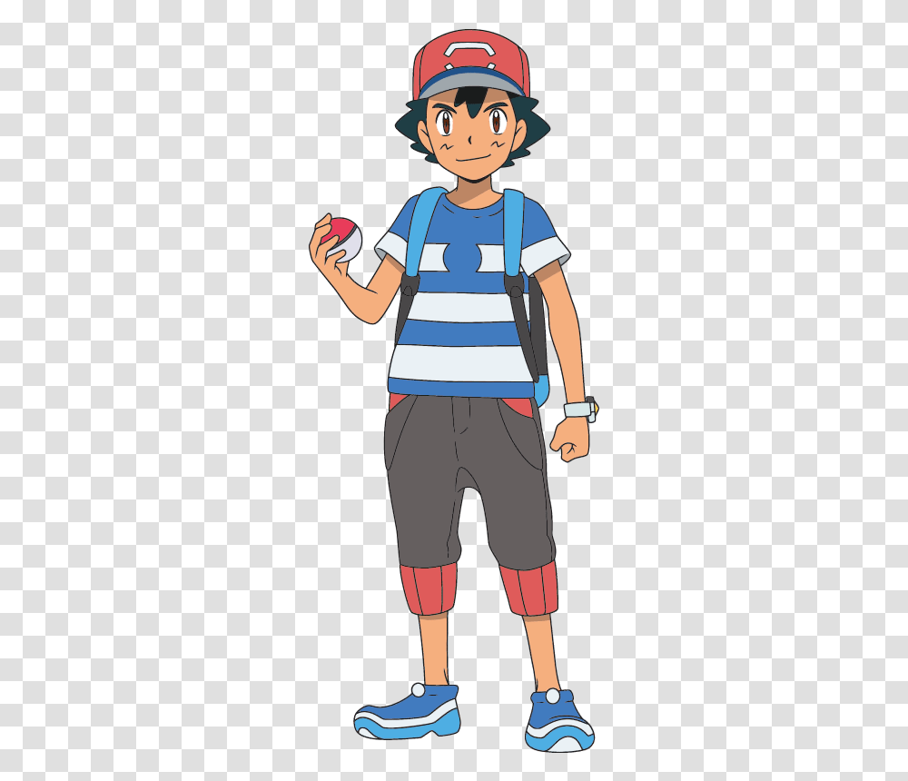 Dosyaash Sun And Moonpng Vikipedi Pokemon Ash Sun And Moon, Clothing, Person, Pants, Female Transparent Png