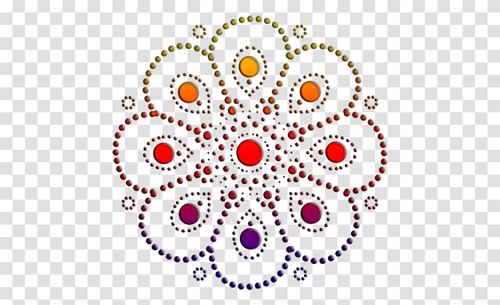 Dotillismpointillism Circle, Pattern, Ornament, Fractal, Rug Transparent Png