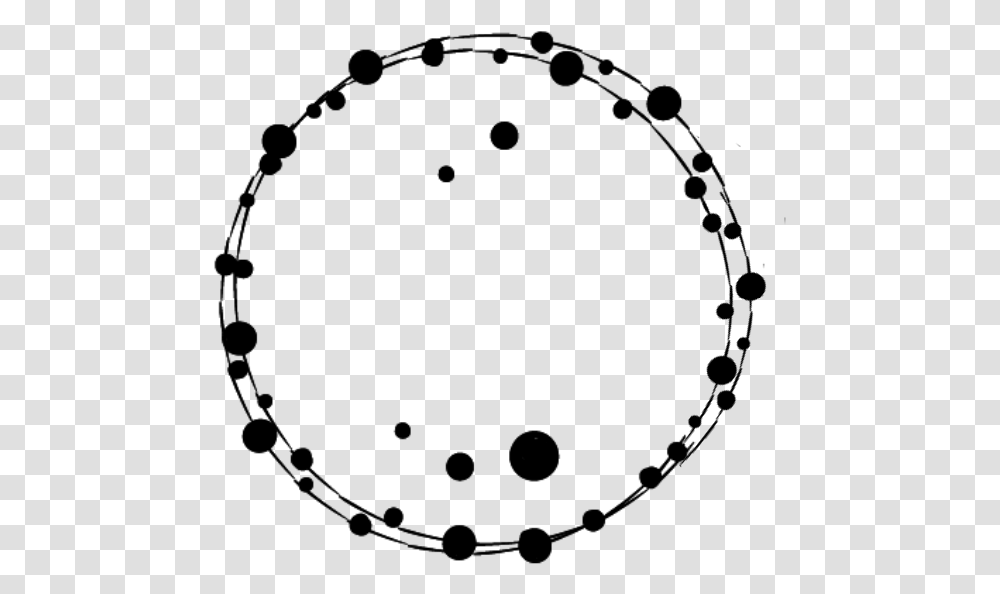 Dots Balls Round Circles Wreath Frame Border Estructura Atomica Del Kripton, Gray, World Of Warcraft Transparent Png