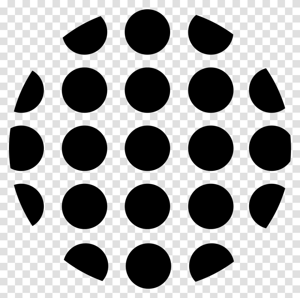 Dots Circular Shape Icon Free Download, Stencil, Texture, Hole, Rug Transparent Png