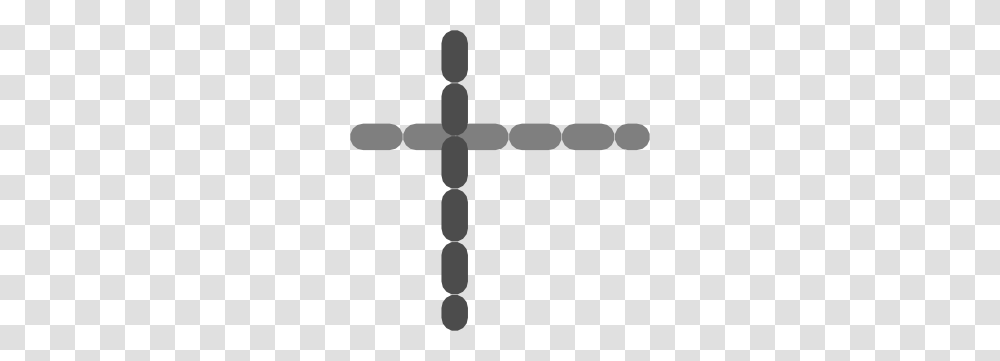 Dotted Line Border Clip Art, Cross, Bow, Crucifix Transparent Png