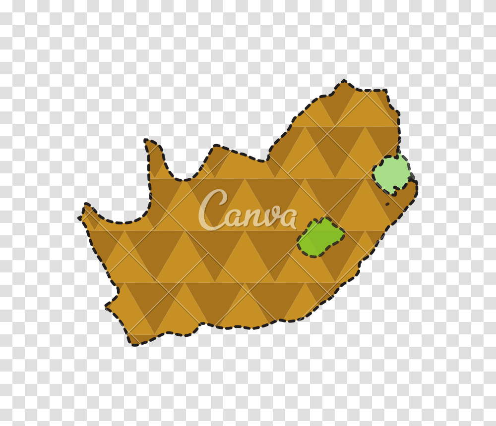 Dotted Line Map Of South Africa, Leaf, Plant, Label Transparent Png
