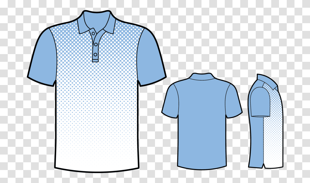 Dotted Shirttemplateblue, Apparel, Sleeve, T-Shirt Transparent Png