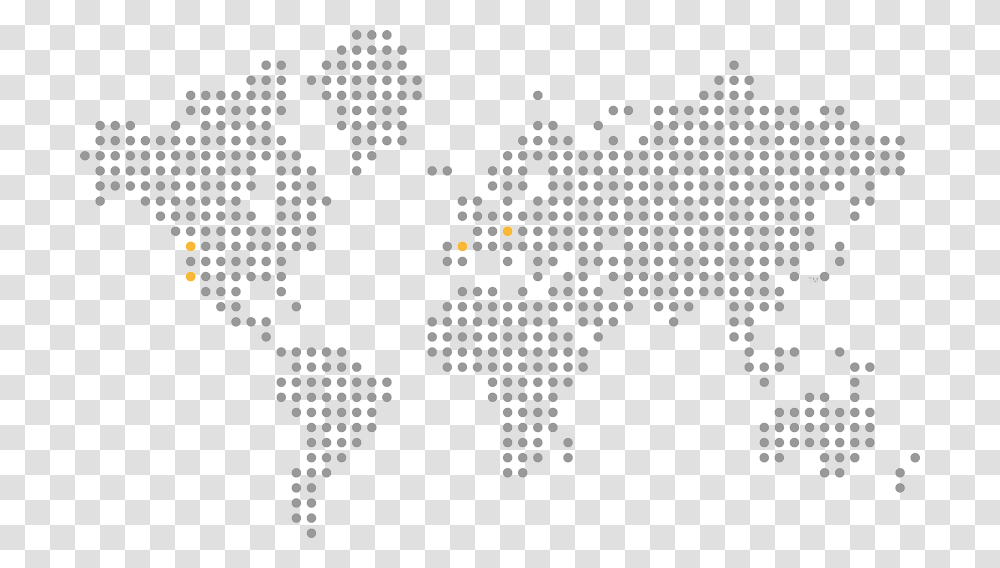 Dotted World Map, Word, Number Transparent Png