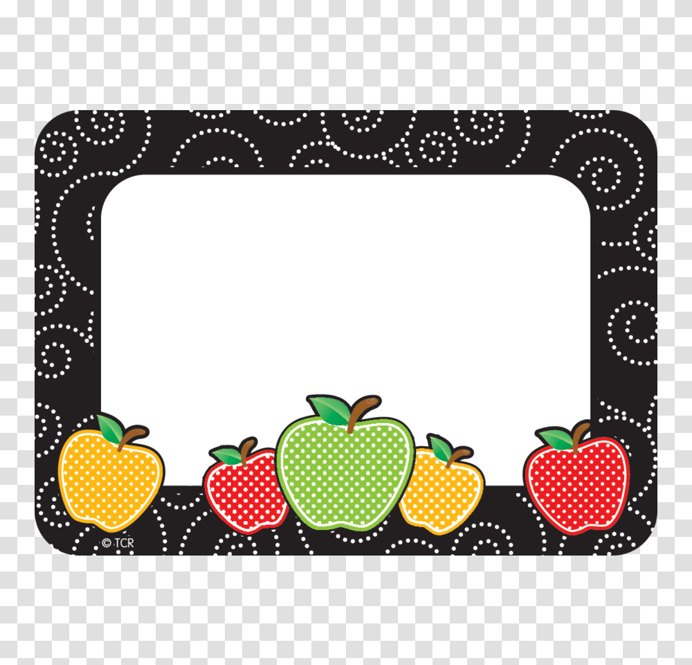 Dotty Apples Name Tagslabels, Strawberry, Fruit, Plant, Food Transparent Png