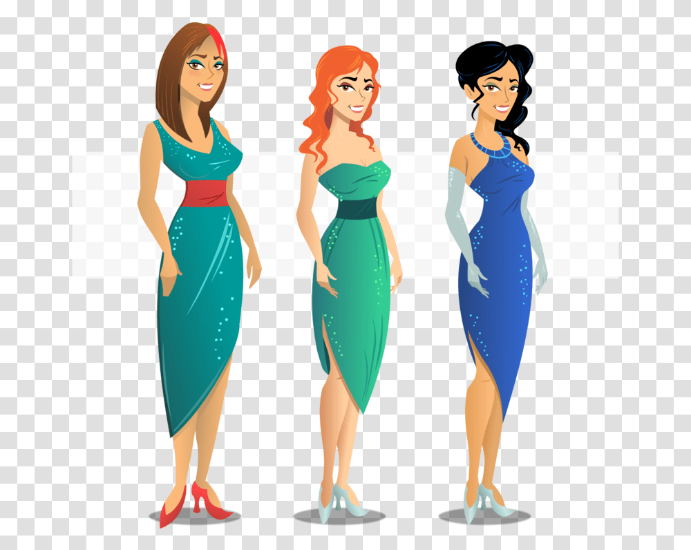Doubkedown Casino Hostess Concepts, Dress, Apparel, Evening Dress Transparent Png