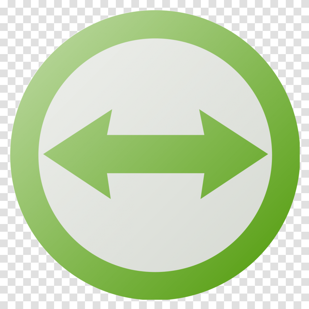 Double Arrow Directional Sign, Recycling Symbol Transparent Png