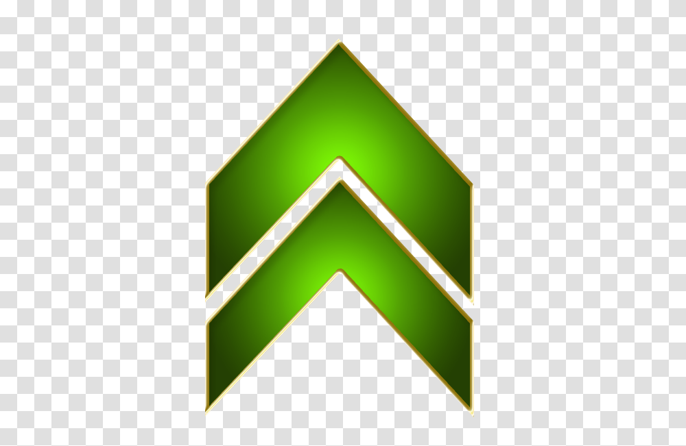 Double Arrow Green Up, Triangle, Lamp Transparent Png