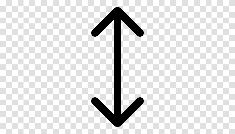 Double Arrow Vertical Symbol, Axe, Tool, Hammer, Hook Transparent Png