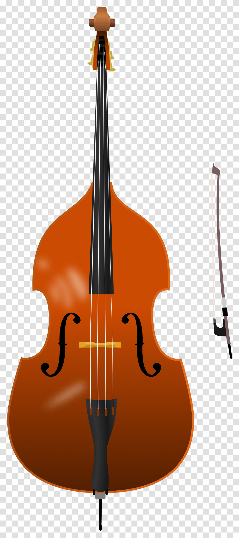 Double Bass Clipart, Musical Instrument, Cello Transparent Png