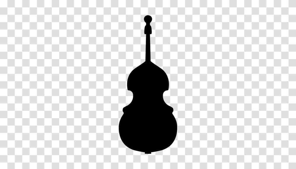 Double Bass Musical Instrument Silhouette, Gray, World Of Warcraft Transparent Png