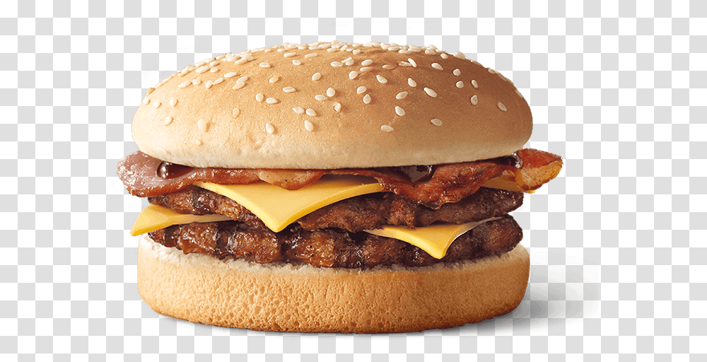 Double Bbq Bacon Stacker Hungry Jacks Bacon Deluxe, Burger, Food Transparent Png