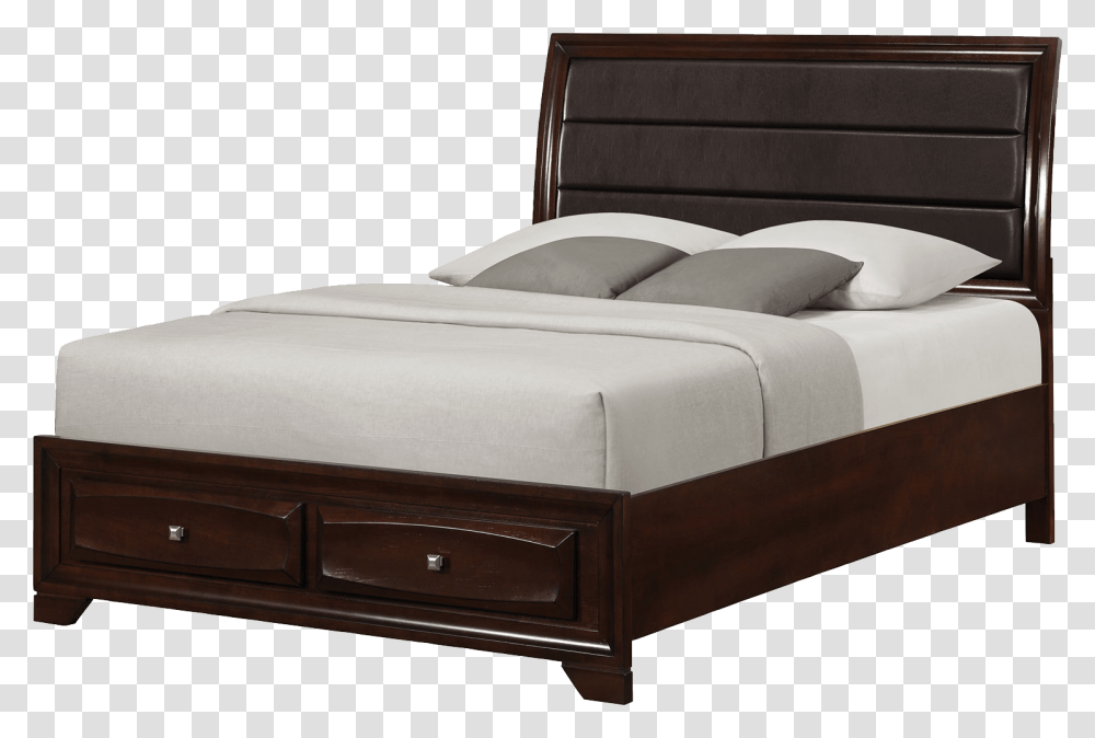Double Bed Bed, Furniture, Cushion, Apparel Transparent Png
