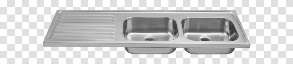 Double Bowl Single Drainer Sit On Sink Without Tap Kitchen Sink Transparent Png