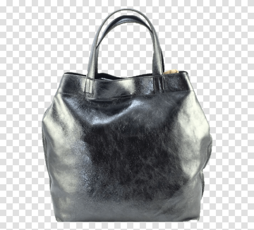 Double Button L020 Grey Metallic Tote Leather Shopping Tote Bag, Handbag, Accessories, Accessory, Purse Transparent Png