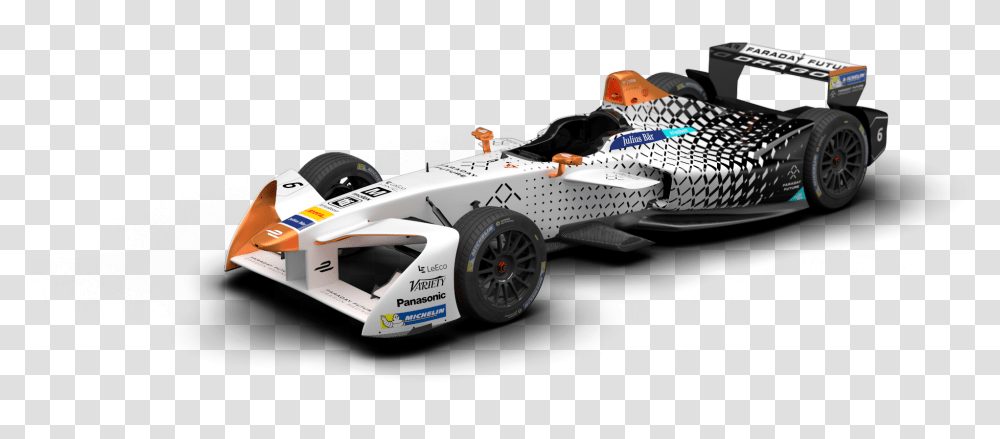 Double Car 02 White Faraday Future Formula E, Vehicle, Transportation, Automobile, Sports Car Transparent Png