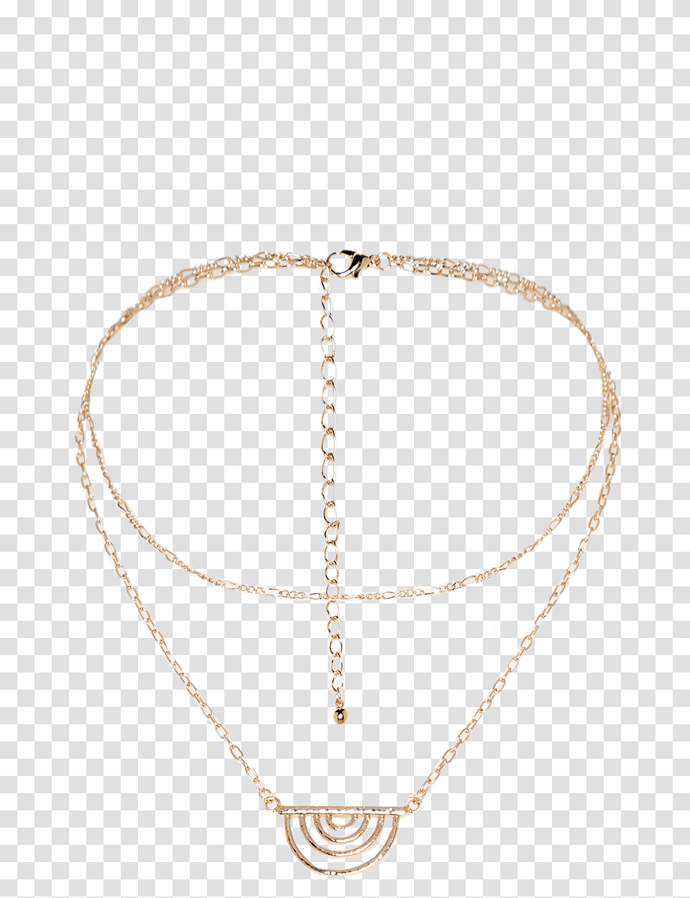Double Chain Necklace In Colour Gold Earth Chain, Jewelry, Accessories, Accessory, Whip Transparent Png