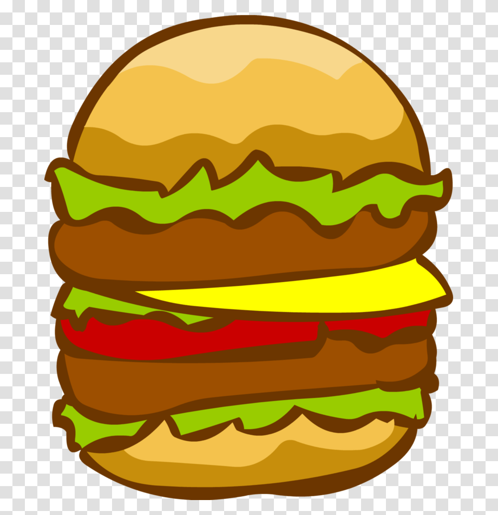 Double Cheese Burger Clipart, Food Transparent Png