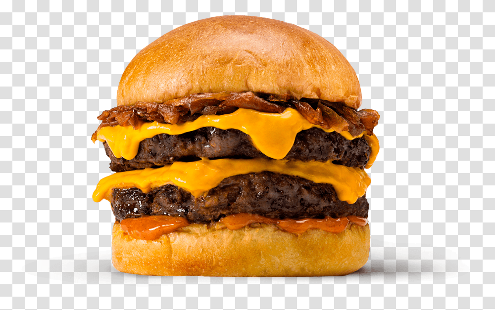 Double Cheese Burger Double Decker Burger, Food Transparent Png