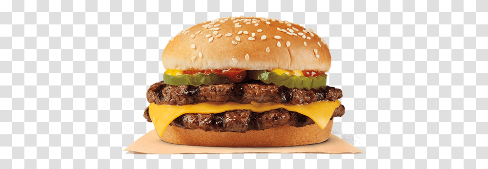 Double Cheeseburger Burger King Burger Meal, Food Transparent Png