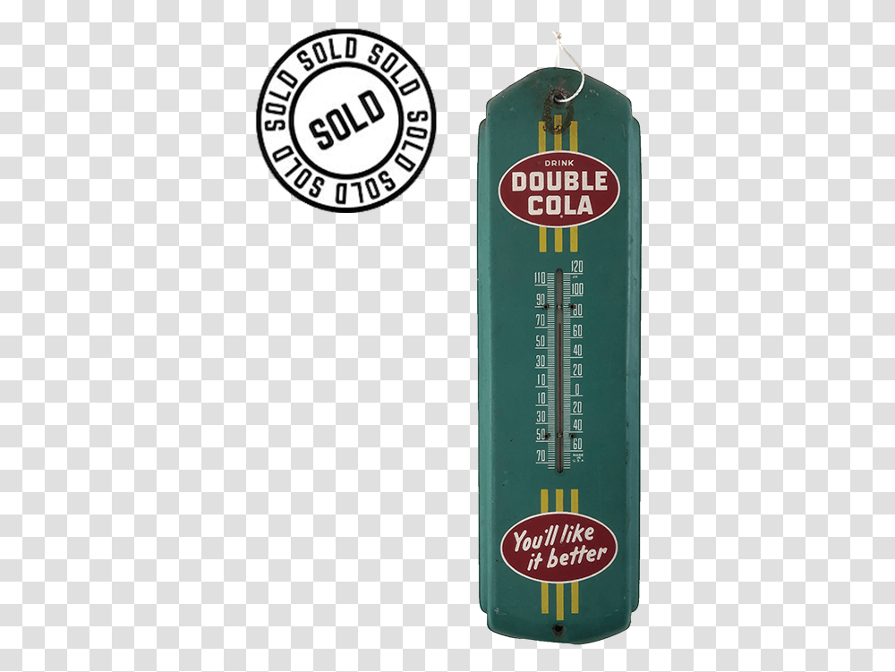 Double Cola Thermometer Cover Cylinder, Liquor, Alcohol, Beverage, Gas Pump Transparent Png