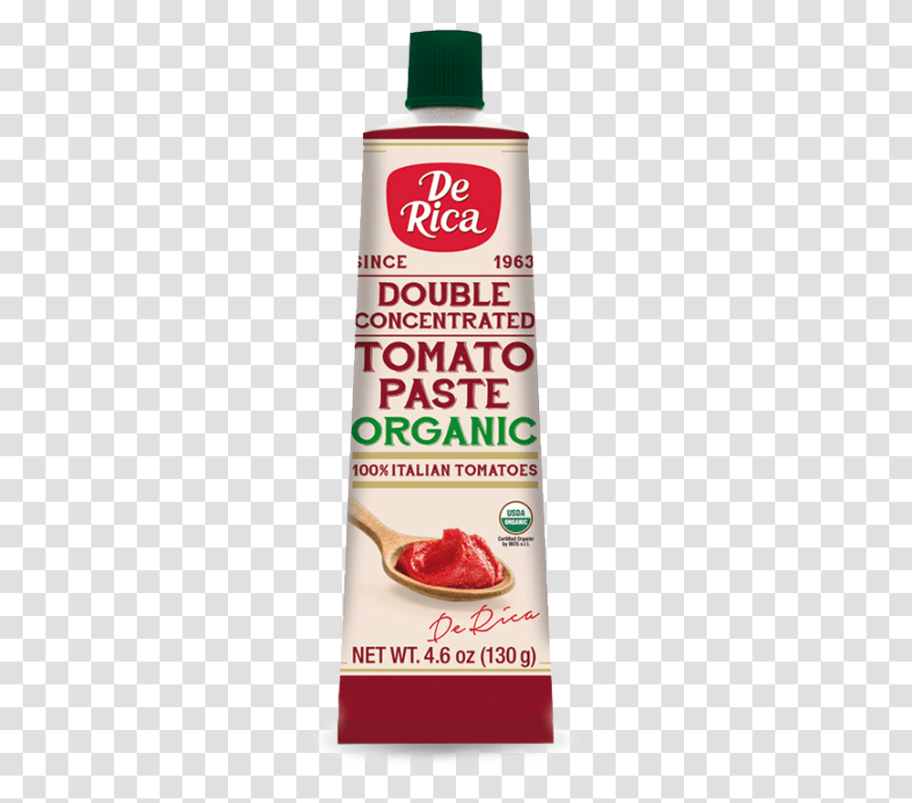 Double Concentrated Tomato Paste Organic De Rica, Food, Ketchup, Tin, Mayonnaise Transparent Png