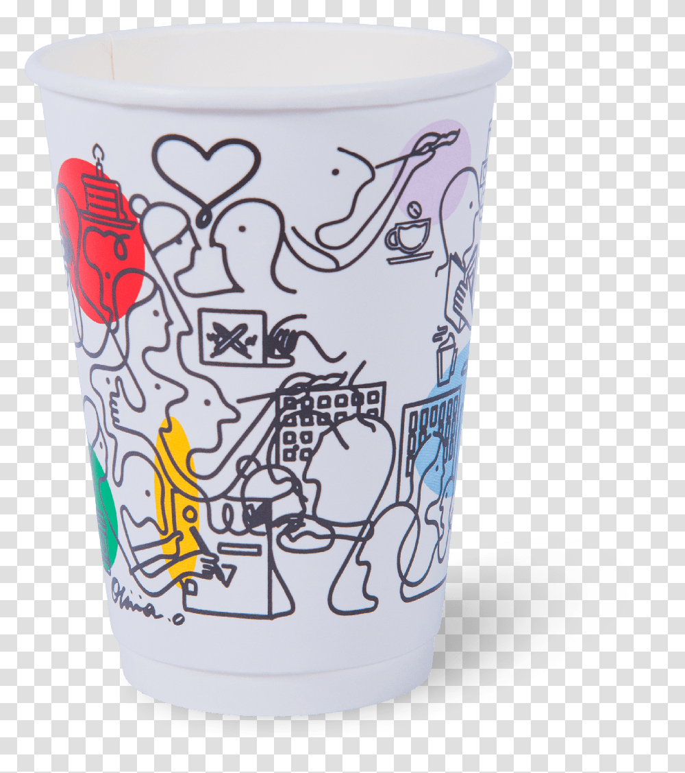 Double Cup, Coffee Cup, Milk, Beverage, Drink Transparent Png