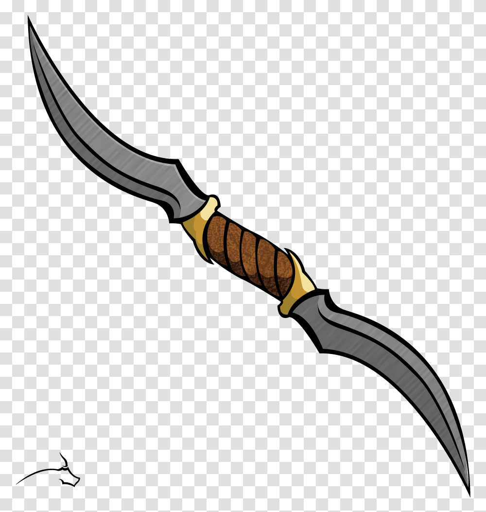 Double Dagger, Weapon, Weaponry, Knife, Blade Transparent Png