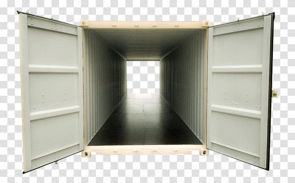 Double Door One Trip Shipping Solid, Shipping Container, Corridor, Furniture, Cabinet Transparent Png