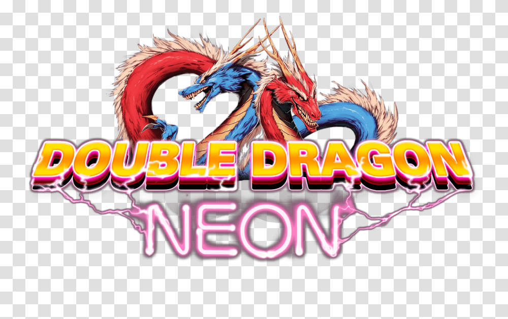 Double Dragon Neon Transparent Png