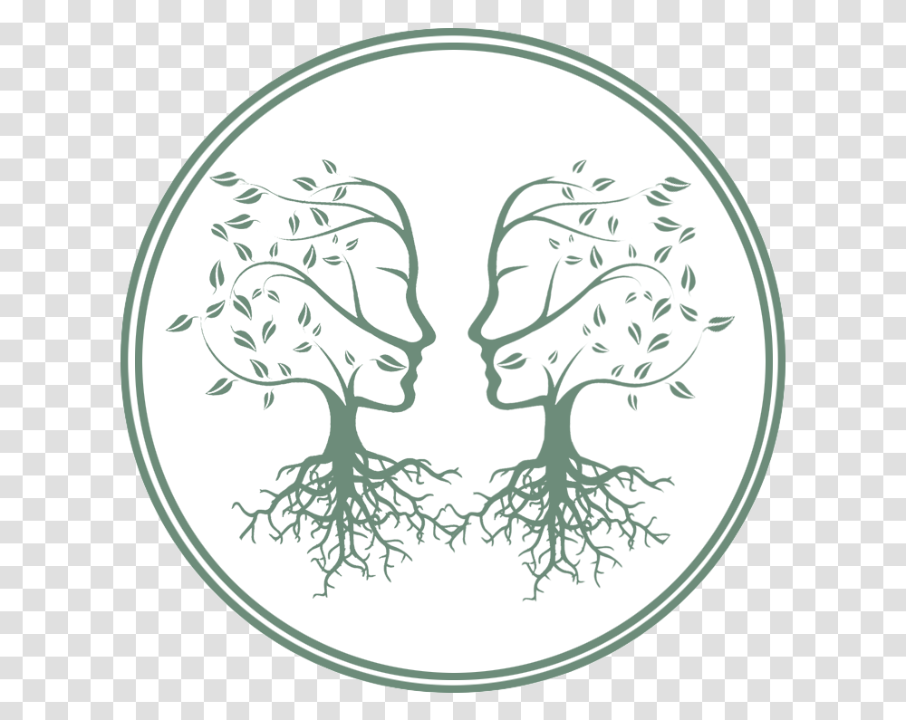 Double Goddess Lady Tree Wall Sticker, Plant, Root, Produce, Food Transparent Png