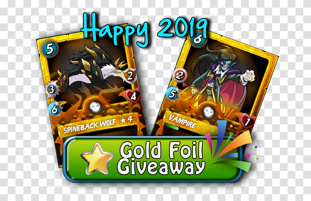 Double Gold Foil Giveaway Spineback Wolf & Vampire Graphic Design, Angry Birds, Game, Slot, Gambling Transparent Png