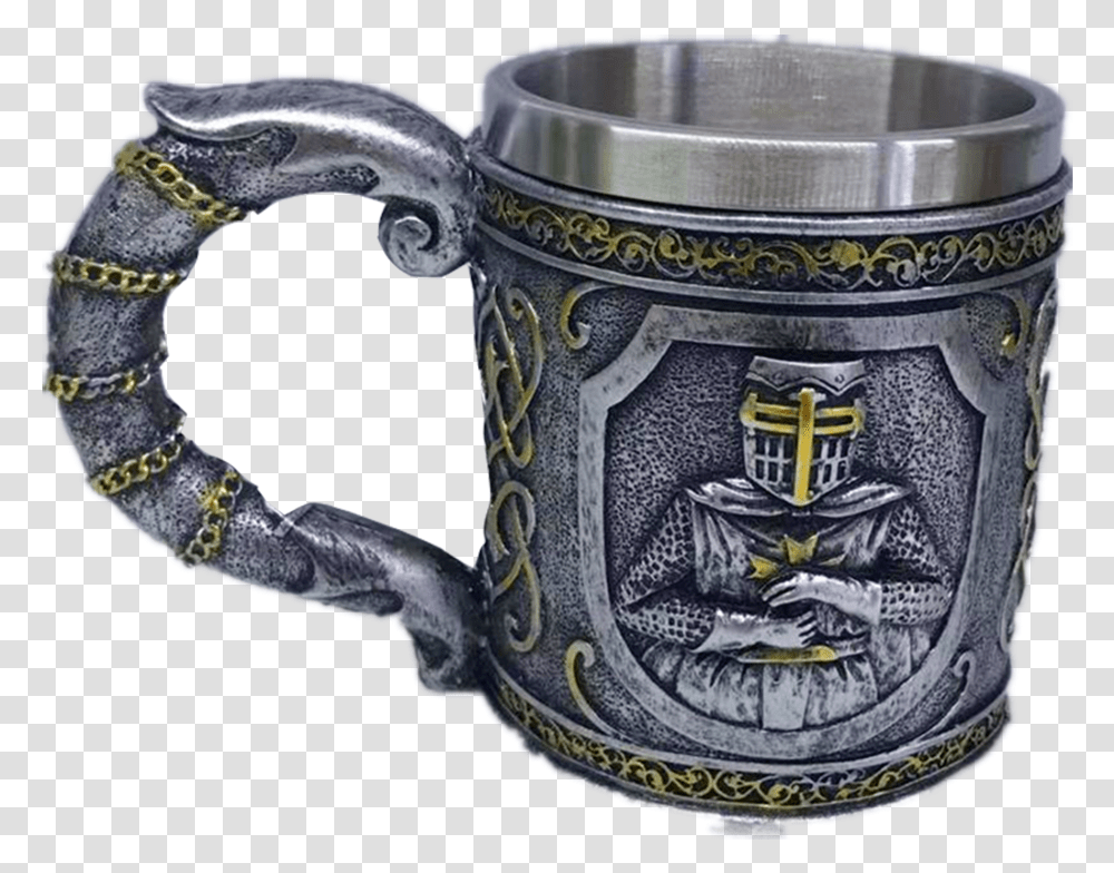 Double Handle Horn Skulls Beer Cup Viking Warrior Skulls Mug, Stein, Jug, Pottery, Coffee Cup Transparent Png