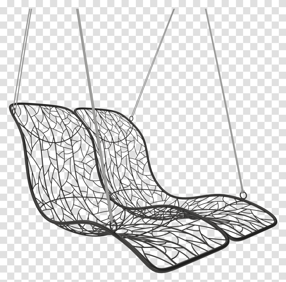 Double Hanging Lounger Chair, Furniture, Swing, Toy Transparent Png