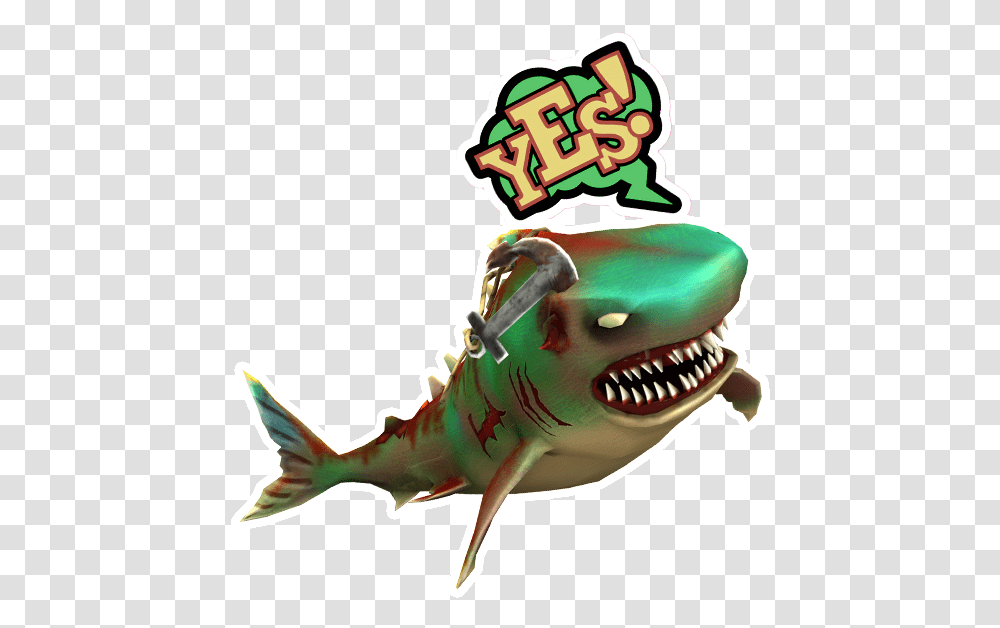 Double Head Shark Attack Messages Sticker 5 Double Head Shark Attack First Dino Shark, Sea Life, Fish, Animal, Dinosaur Transparent Png