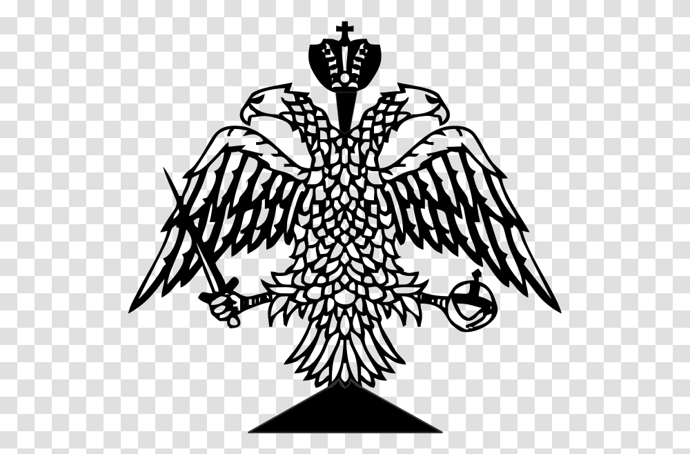Double Headed Byzantine Eagle, Emblem, Chandelier, Lamp Transparent Png