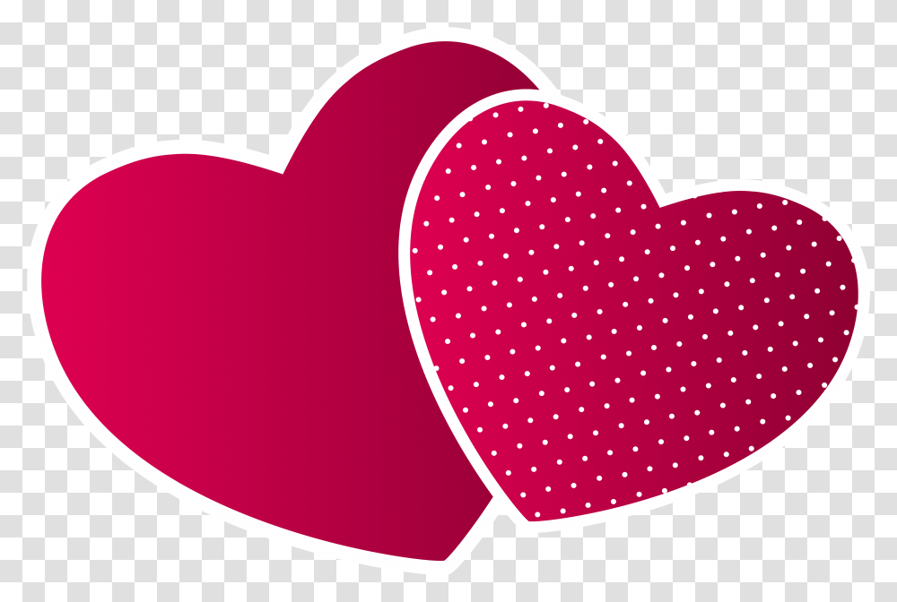 Double Heart Background, Label, Sticker Transparent Png