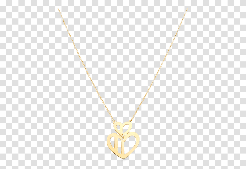 Double Heart Necklace Yellow Gold Pendant, Jewelry, Accessories, Accessory, Diamond Transparent Png