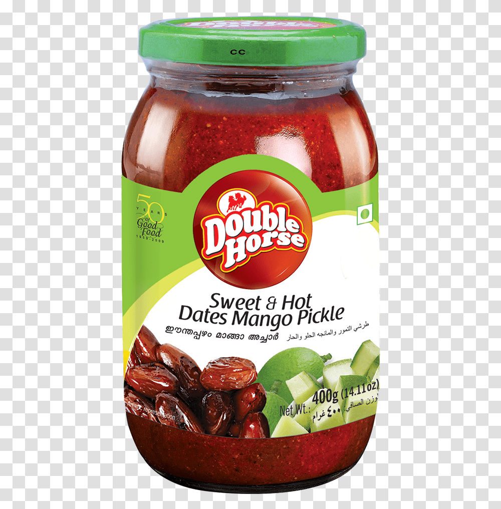 Double Horse Tender Mango Pickle, Food, Plant, Ketchup, Lime Transparent Png