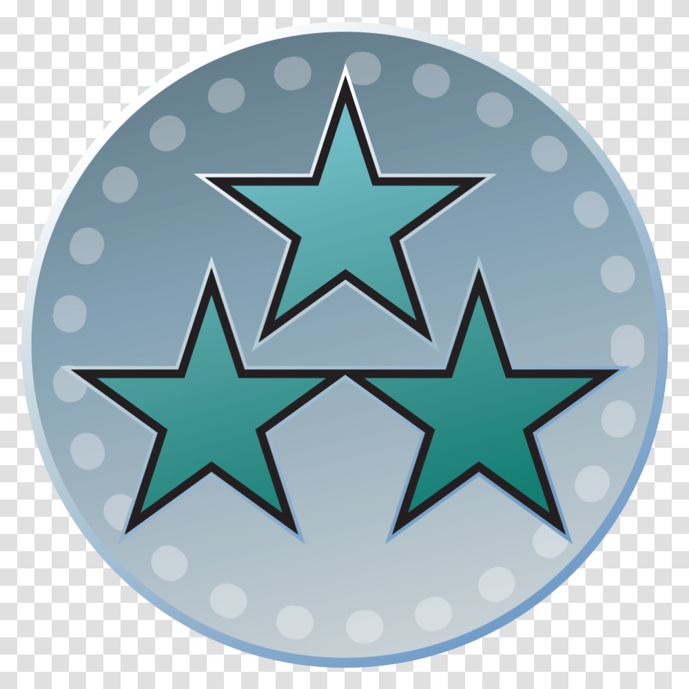Double Kill Triple Star Outline Vector, Star Symbol Transparent Png