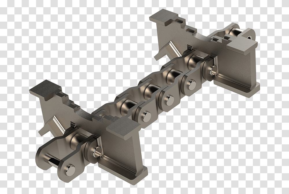 Double Length Infeed Chain Amp Flights Rendering Machine Tool, Gun, Weapon, Weaponry, Key Transparent Png