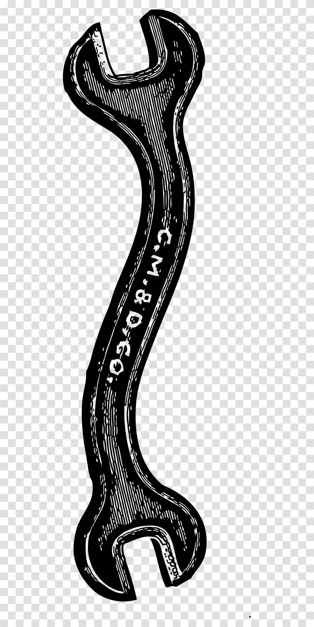 Double Open End Wrench Vector Clip Art Wrench Clip Art, Gray, World Of Warcraft Transparent Png