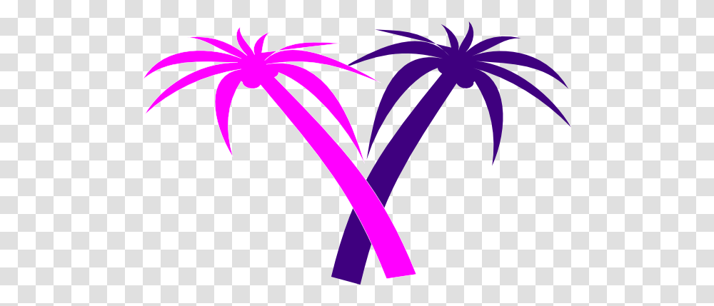 Double Palm Tree Clip Art, Apparel, Purple Transparent Png