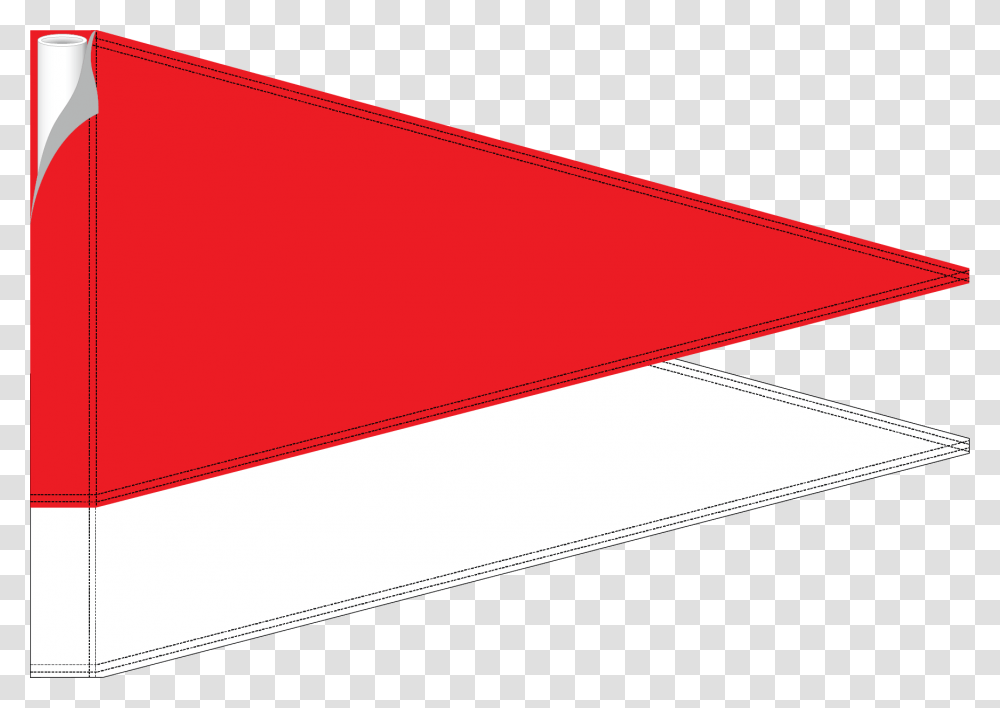 Double Pennant Pin Flag Red Amp WhitequotTitlequotdouble Red Flag, Triangle, Cone Transparent Png