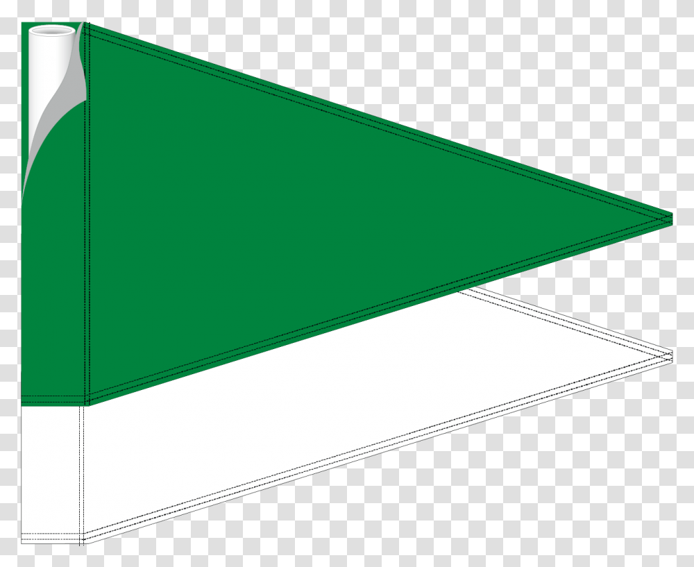 Double Pennant Putting Flag Green Amp WhiteTitle Double, Triangle, Wallet, Accessories, Accessory Transparent Png