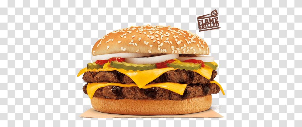 Double Quarter Pound King Burger Burger King Double Quarter Pound King, Food Transparent Png