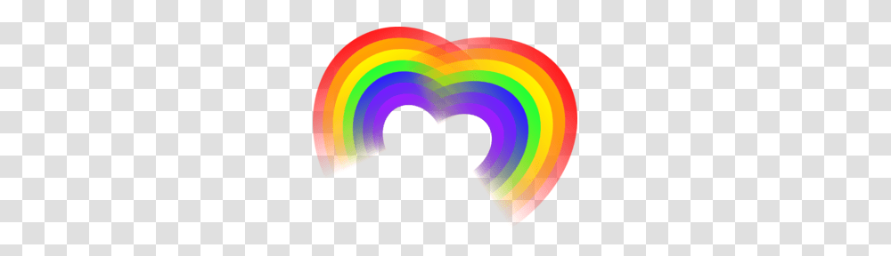 Double Rainbow Heart Clip Art, Person, Human, Light Transparent Png