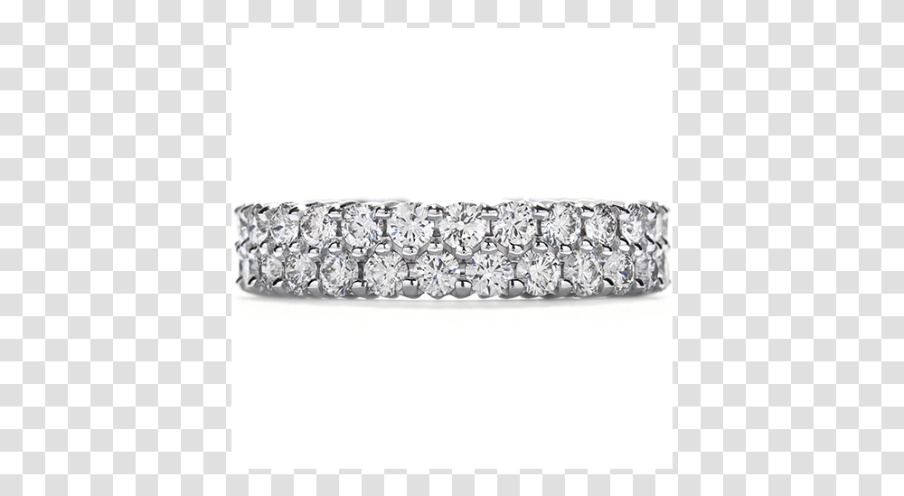 Double Row Eternity Band Right Hand Ring E Double Row Diamond Band, Accessories, Accessory, Jewelry, Bracelet Transparent Png