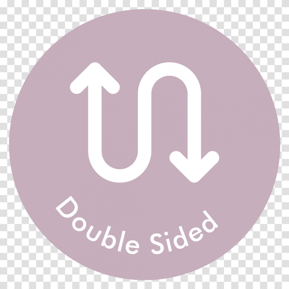 Double Sided Purple Sign, Logo, Label Transparent Png