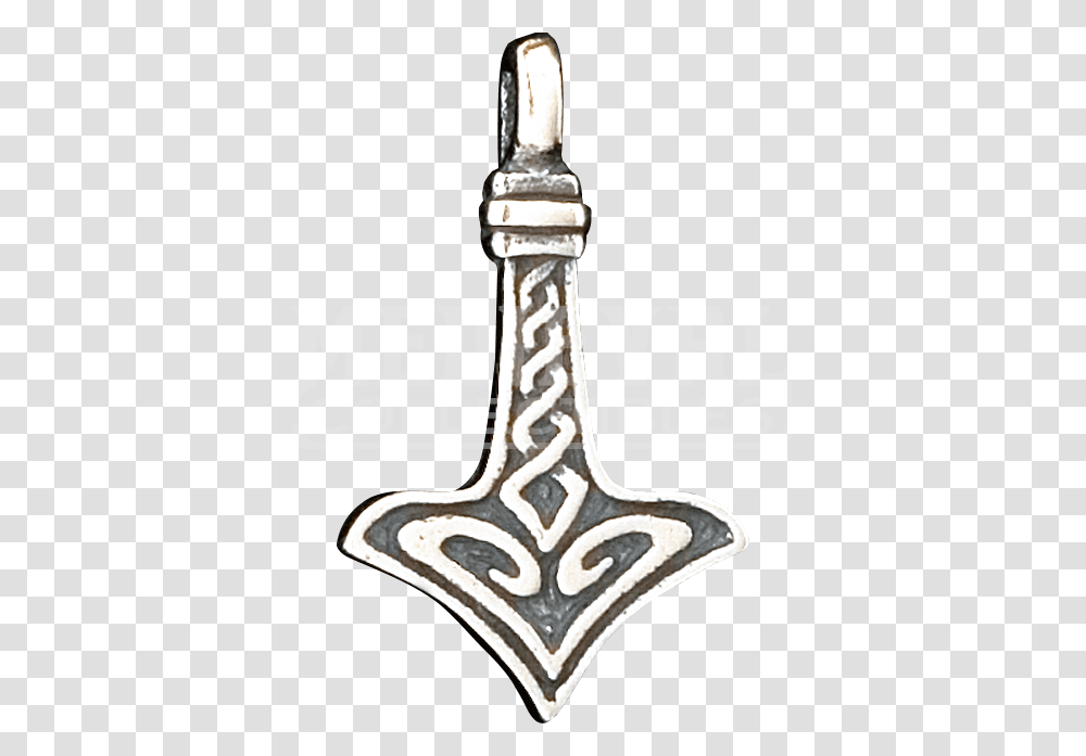 Double Sided Thors Hammer Pendant, Hook, Emblem Transparent Png